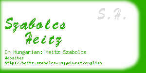 szabolcs heitz business card